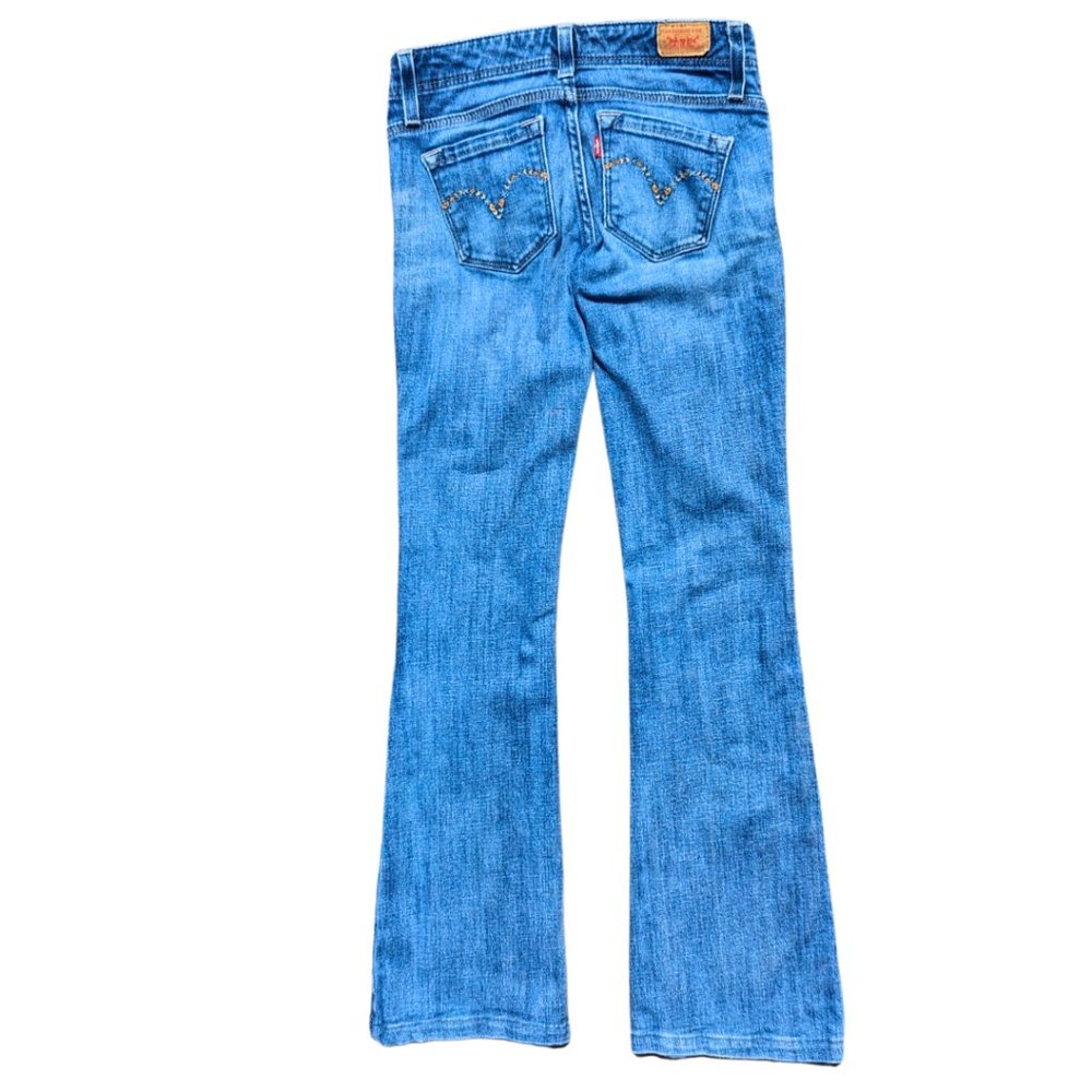 Levi's Women's Sz 0 Y2K Vintage Low Rise Bootcut Jeans - EUC - Picture 2 of 9